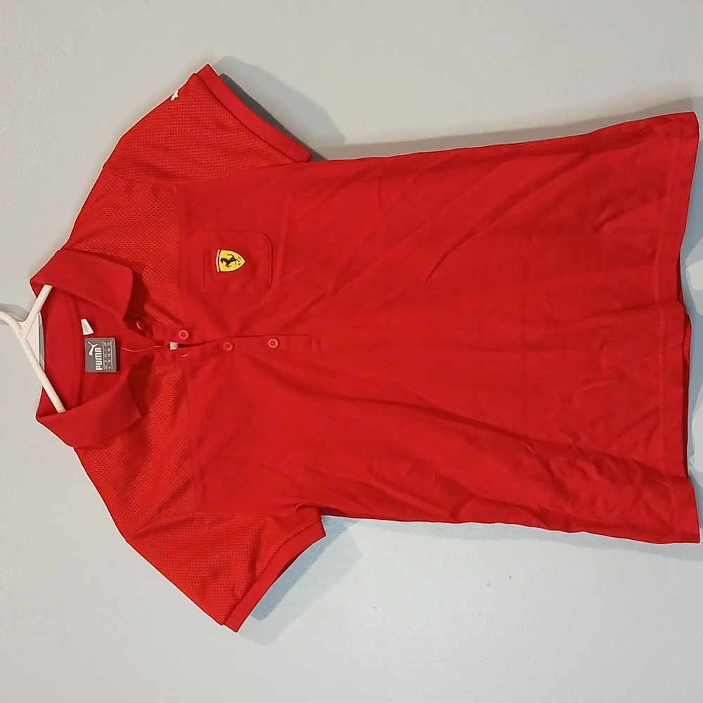 PUMA POLO, SIZE M, COLOR RED, BRAND NEW WITH TAG